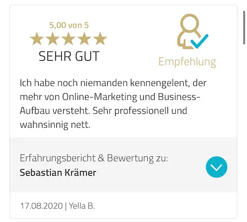 Sebastian Krämer Testimonial