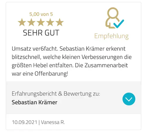 Sebastian Krämer Erfahrung