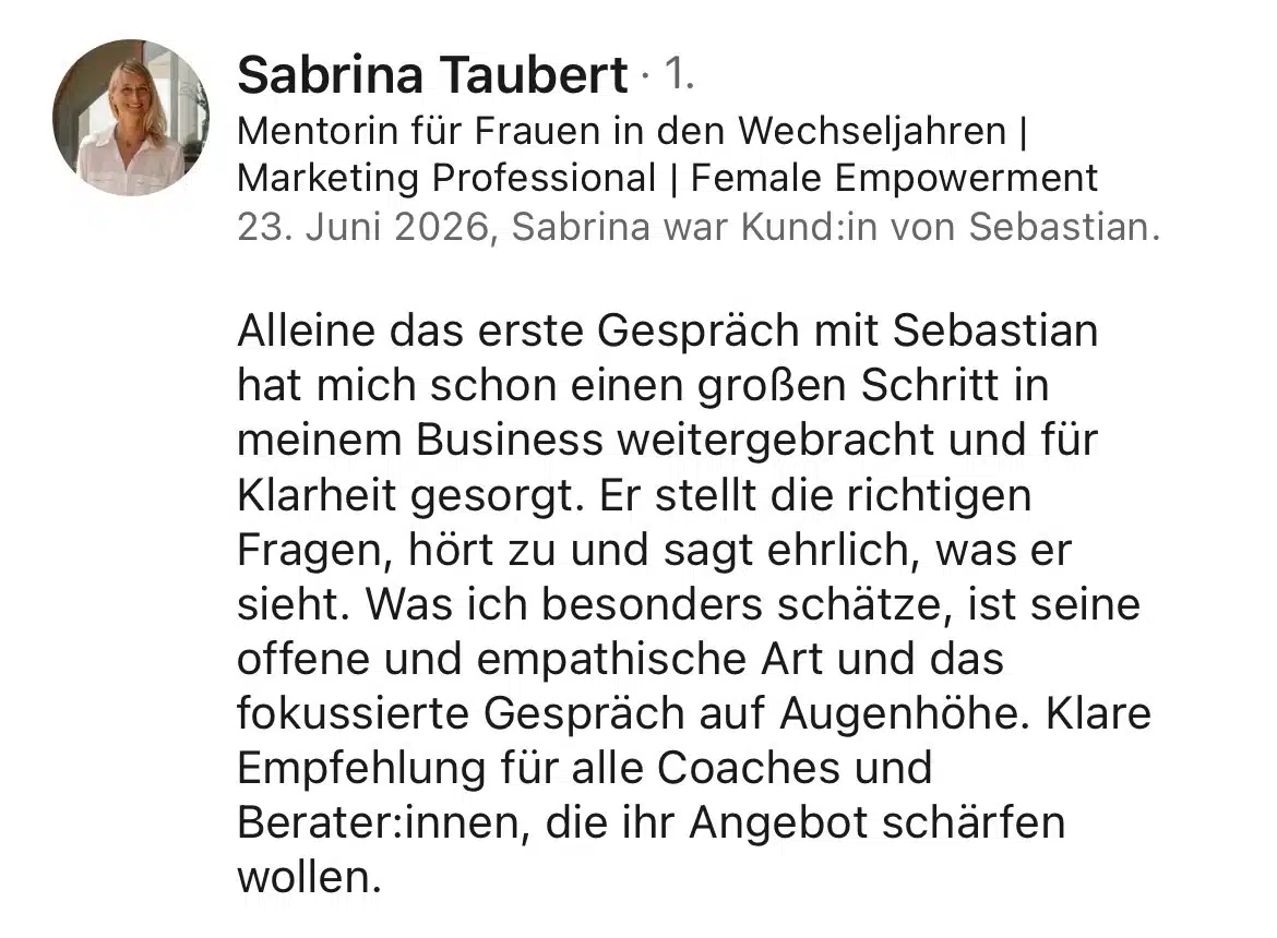 Testimonial Sabrina Taubert Testimonial Sabrina Taubert